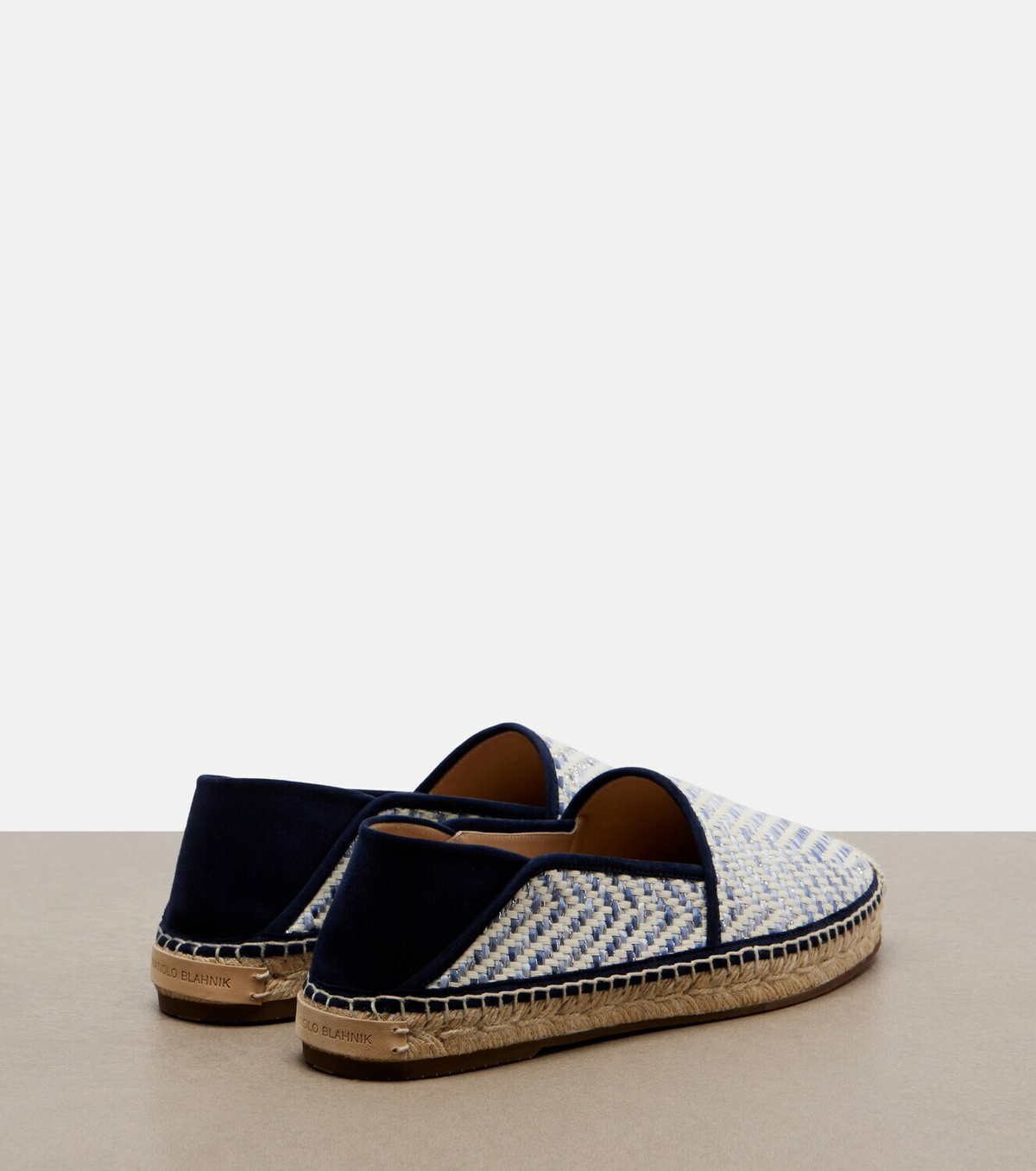 Manolo Blahnik Espadra raffia-effect espadrilles