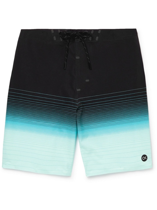 Photo: OUTERKNOWN - Apex Long-Length Recycled Swim Shorts - Blue