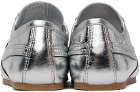 Dries Van Noten Silver Leather Sneakers