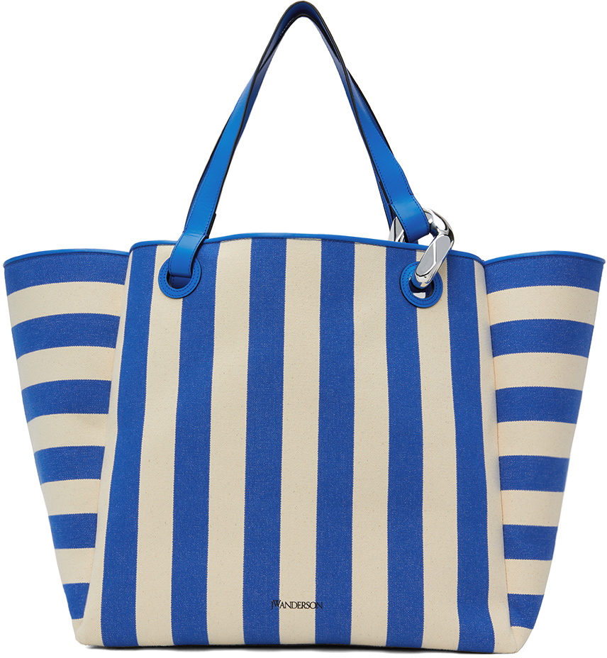 JW Anderson Print Canvas Tote Bag in White