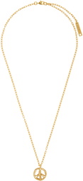 AMBUSH Gold Peace Charm Necklace