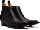 Maison Margiela Black Heel-less Western Chelsea Boots