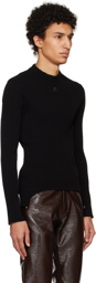 Courrèges Black Embroidered Sweater