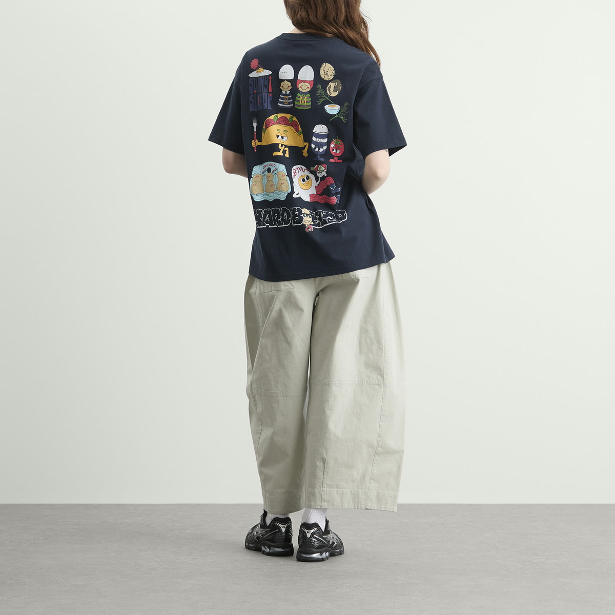 Damson Madder Women's All Day Breakfast T-Shirt in Navy