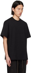 Wooyoungmi Black Leather Patch T-Shirt