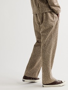 Needles - Leopard-Jacquard Track Pants - Neutrals