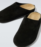 The Row New Lucca suede slip-on shoes
