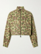 KAPITAL - Drizzler Reversible Herringbone Camouflage-Print Cotton Blouson Jacket - Green
