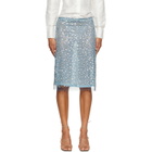 RESCHA SSENSE Exclusive Blue Galaxy Midi Skirt