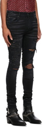 AMIRI Black Logo Appliqué Jeans