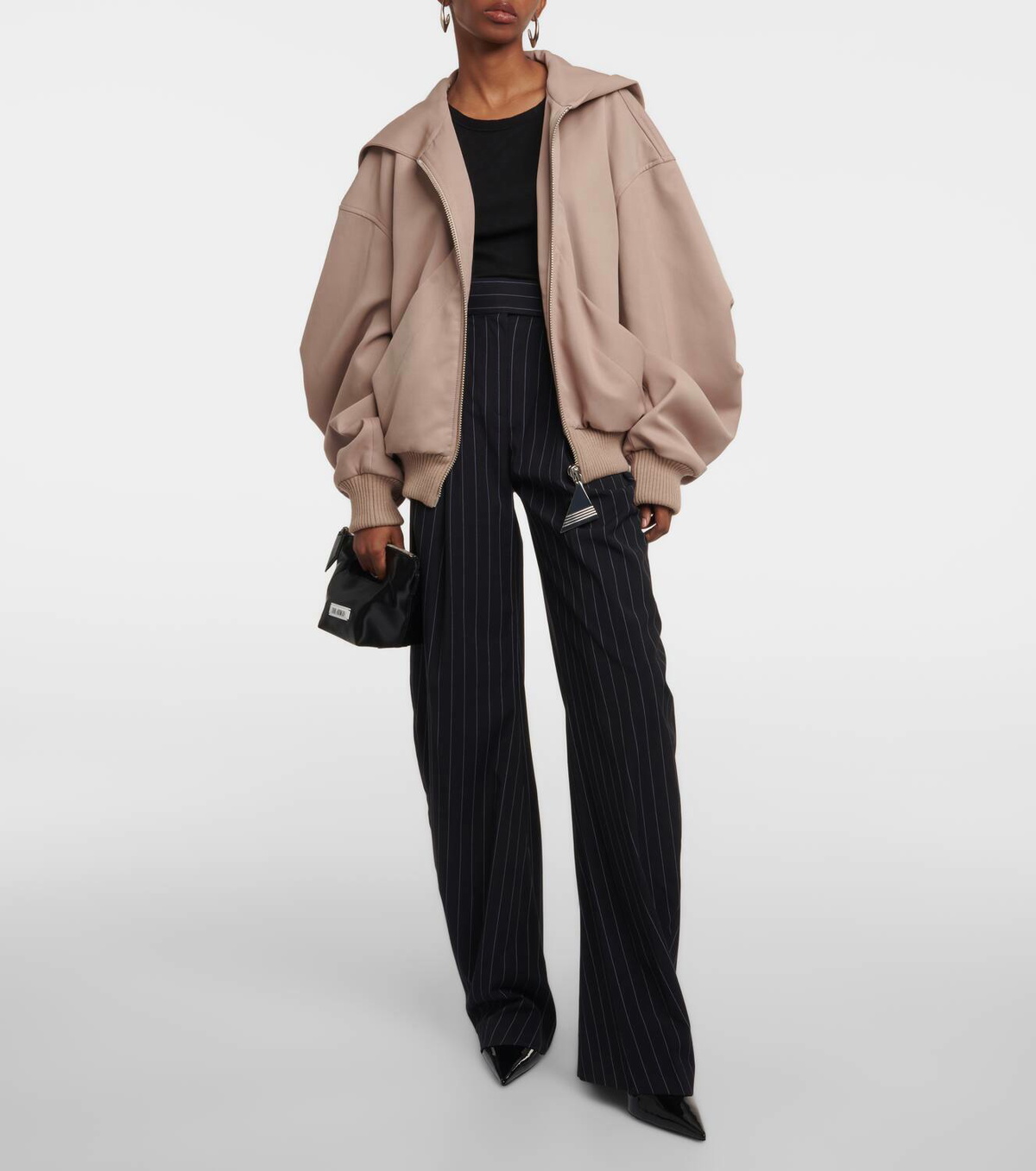 【関税込み】THE ATTICO Palazzo pants Black long pants for Women | THE ATTICO®