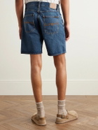 Nudie Jeans - Seth Straight-Leg Stone-Washed Organic Denim Shorts - Blue