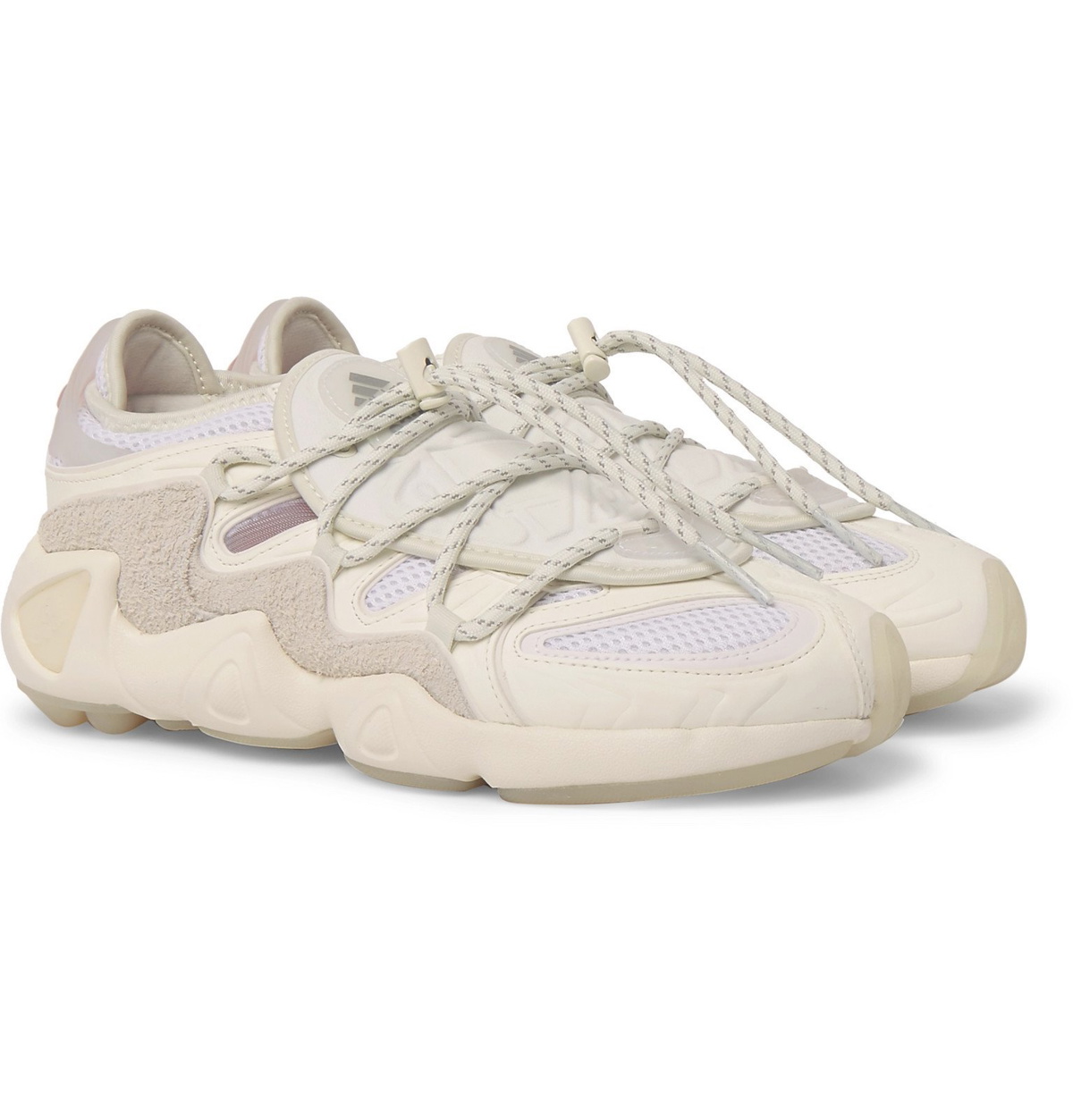 adidas - Suede, Leather and Mesh Sneakers - White adidas Consortium