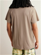 Pasadena Leisure Club - Puff Logo-Print Cotton-Jersey T-Shirt - Neutrals