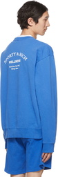 Sporty & Rich Blue Wellness Studio Sweatshirt