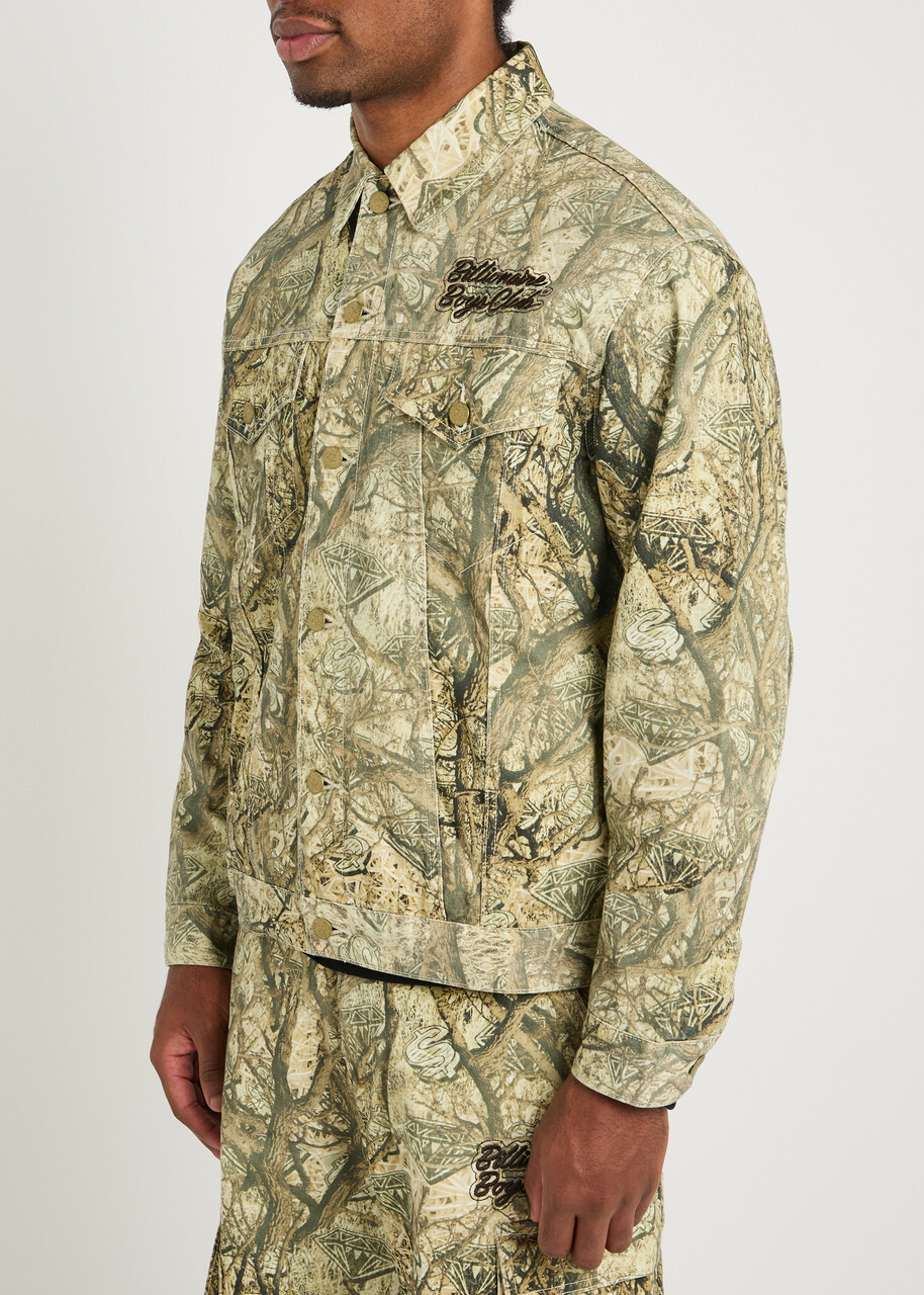 Billionaire Boys Club Camouflage Logo-embroidered Cotton Jacket Multicoloured 1