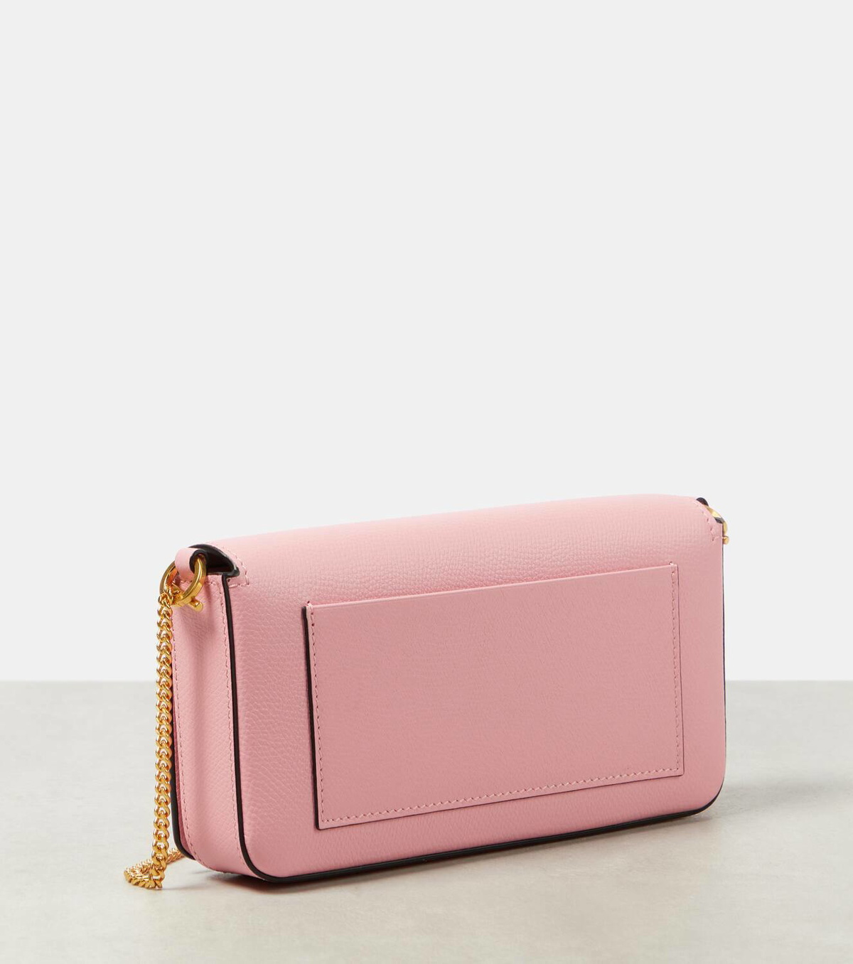 関税込☆VALENTINO Mini VLogo Crossbody Bag Pink Valentino Pink Mini VLogo Signature Calfskin Crossbody Bag