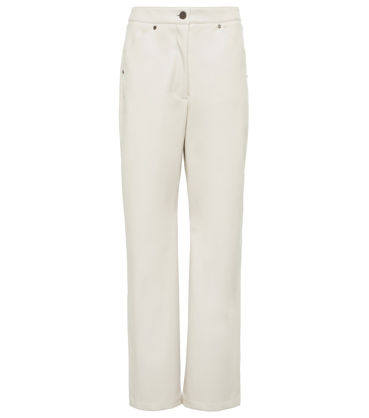 Deveaux New York - Eve faux leather straight pants