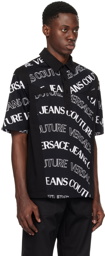 Versace Jeans Couture Black Logowave Polo