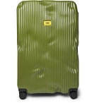 Crash Baggage - Stripe Large Polycarbonate Suitcase - Green