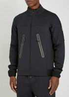 Moncler Grenoble Logo-appliquéd Stretch-jersey Sweatshirt Navy