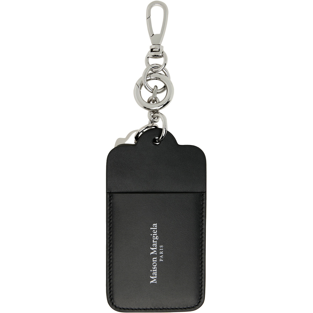 Maison Margiela Black Double Tag Keychain