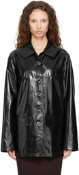BAMBOU ROGER KWONG Black WR Bonded Herringbone Jacket