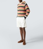 Orlebar Brown Striped cotton hoodie