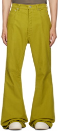 Rick Owens Yellow Bolan Jeans