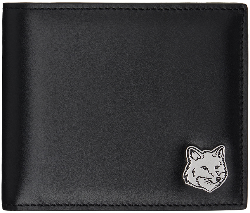 Maison Kitsuné Black Fox Head Zipped Wallet Maison Kitsune