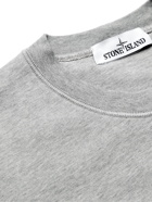 Stone Island - Logo-Appliquéd Loopback Cotton-Jersey Sweatshirt - Gray