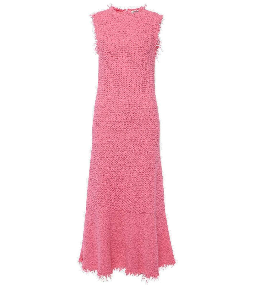 Jil Sander Cotton-blend bouclé maxi dress Jil Sander