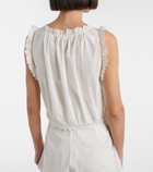 Dôen Traveler embroidered cotton top