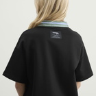 Hommegirls Women's T-Shirt Dress in Black/Green Stripe