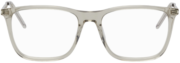 Photo: Saint Laurent Transparent SL 345 Square Glasses