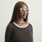 Bottega Veneta Eyewear Women's Bottega Veneta BV1446S Sunglasses in Beige/Brown 