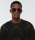 Bottega Veneta - Rectangle-frame sunglasses