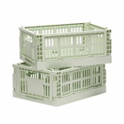 HAY Mini Recycled Colour Crate - Set of 2 in Mint 