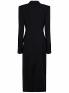 CHLOÉ Embellished Wool Crepe Long Coat