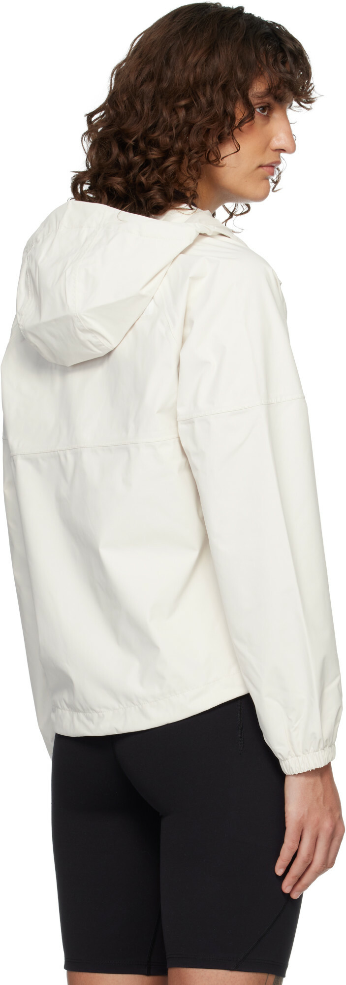 The North Face White Antora Hoodie Rain Jacket