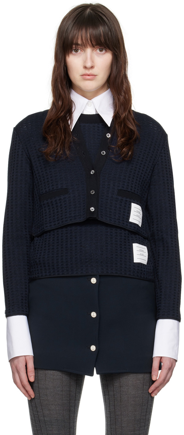 Thom Browne Navy Cardigans main image 0