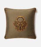 Etro Herald embroidered cotton-blend cushion