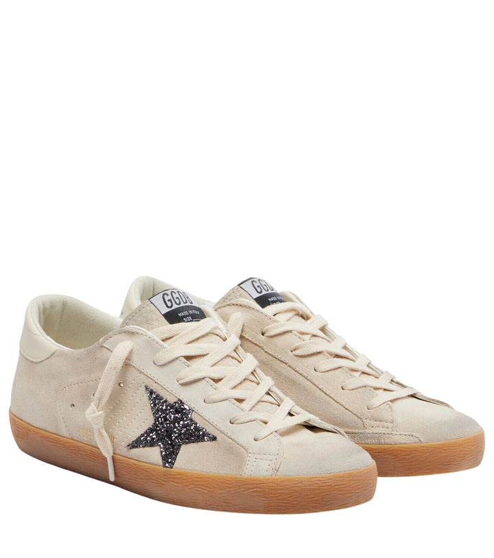 Photo: Golden Goose Super-Star glitter suede sneakers