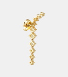 Melissa Kaye Aria Dagger Mini 18kt gold earrings with diamonds