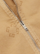 Givenchy - Logo-Jacquard Denim Hooded Jacket - Neutrals