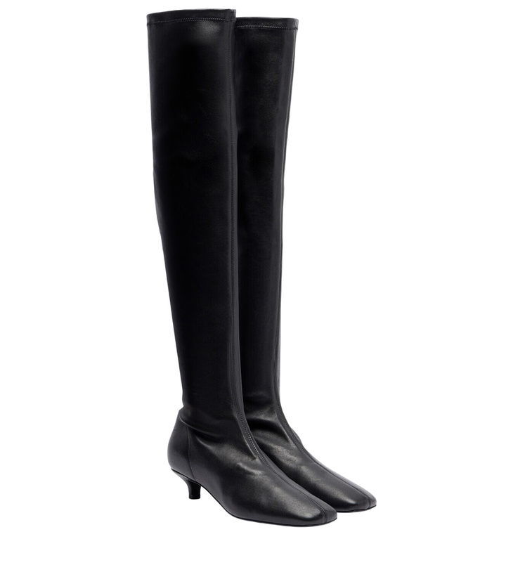 Photo: Toteme Day leather over-the-knee boots