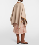 Loro Piana - Kirna leather-trimmed cashmere cape