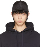 Valentino Garavani Black Silk VLogo Cap