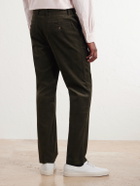 Mr P. - Slim-Fit Straight-Leg Cotton-Corduroy Trousers - Green