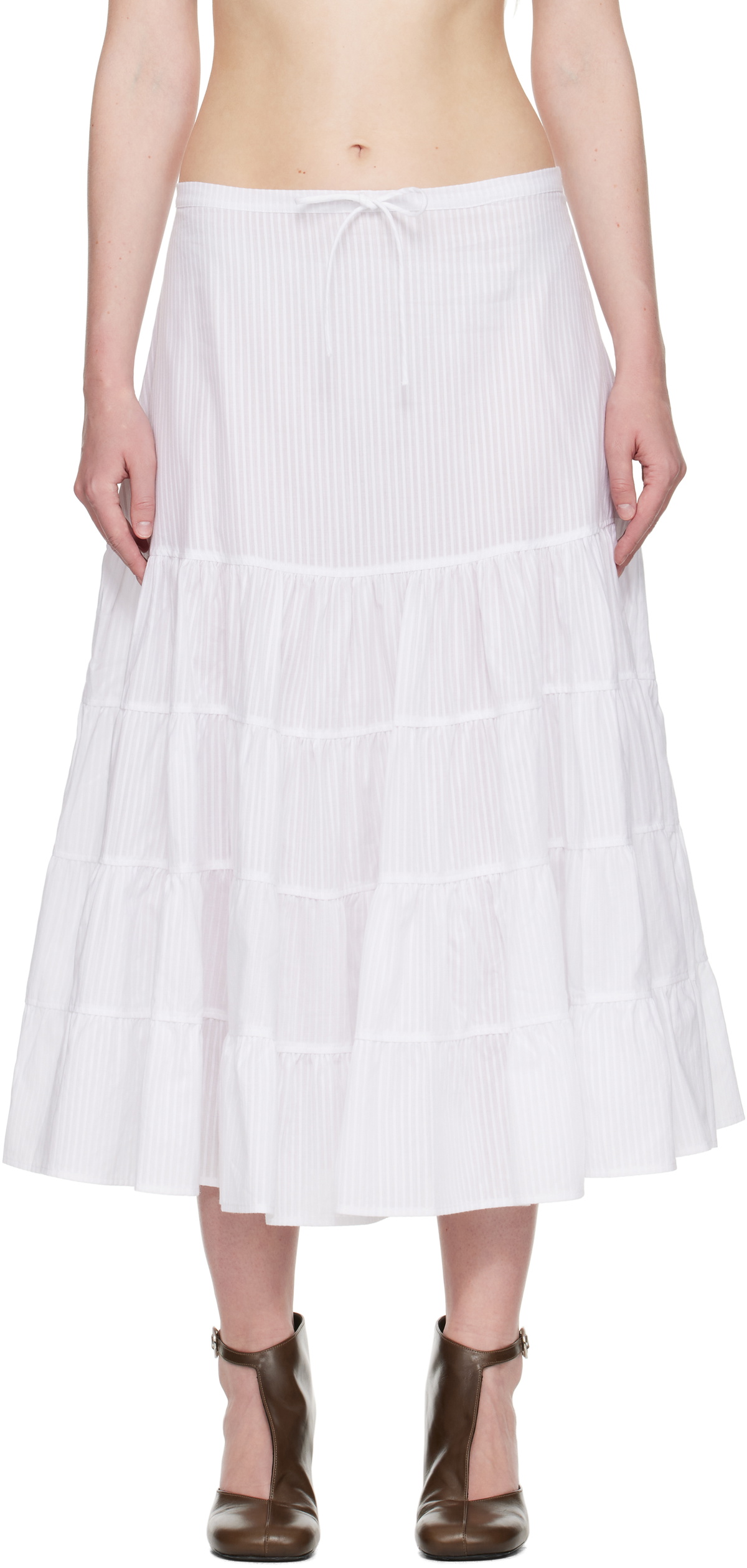 Paloma Wool White Long Etoile Maxi Skirt Paloma Wool